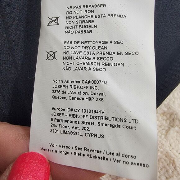 Joseph Ribkoff Belted Tunic Blouse Batwing Short Sleeve Black Plus Size 18 - Picture 8 of 16